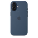 iPhone 16 Silicone Case with MagSafe – Denim